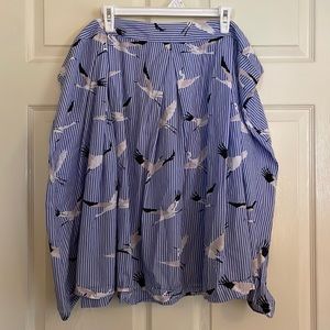 Plus size, patterned, skirt